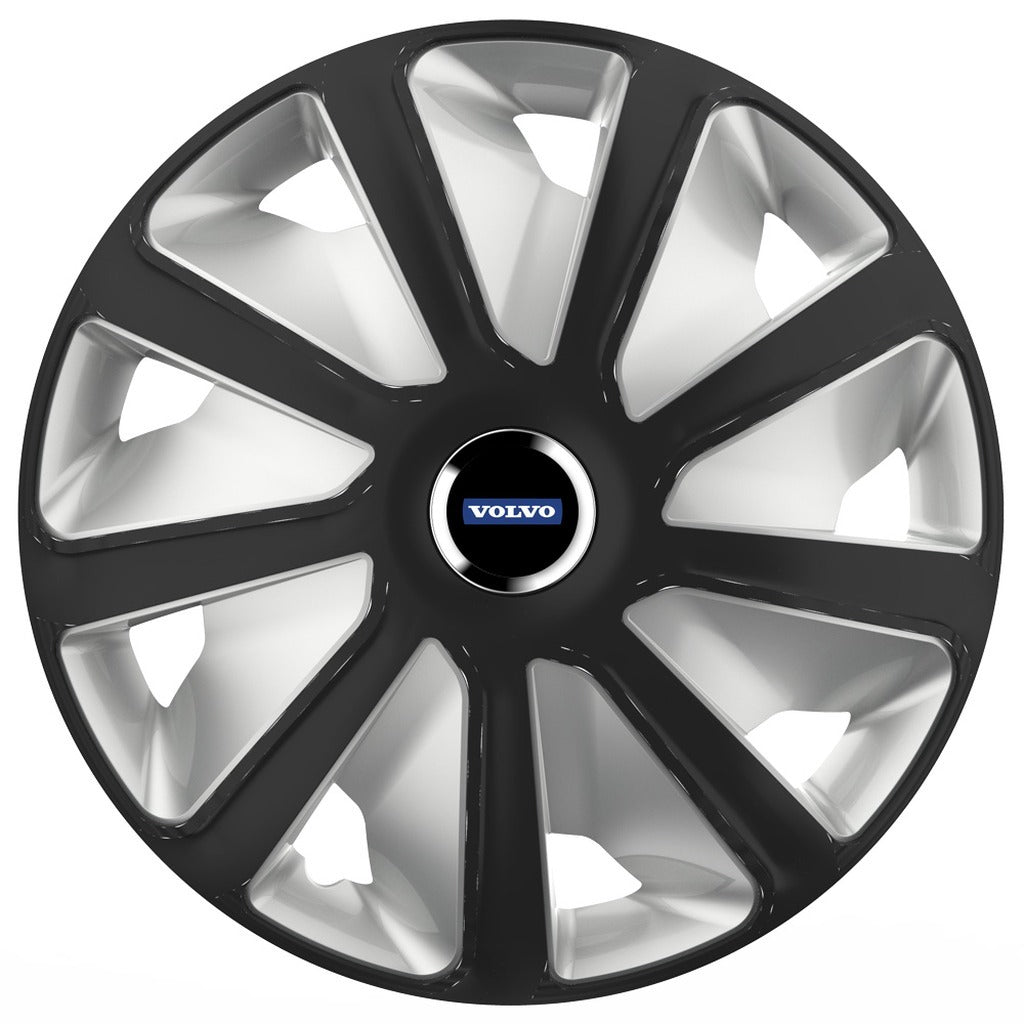 Set 4 capace roti 16 inchi (R16) compatibile VOLVO, Model Van Negru-Gri