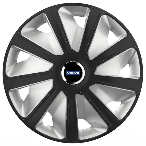 Set 4 capace roti 16 inchi (R16) compatibile VOLVO, Model Van Negru-Gri