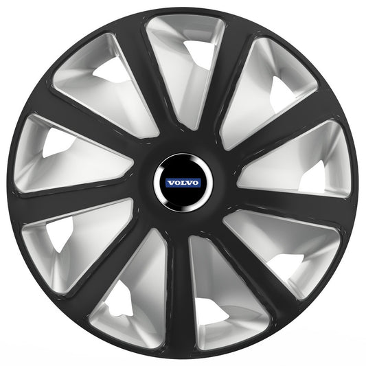 Set 4 capace roti 16 inchi (R16) compatibile VOLVO, Model Van Negru-Gri