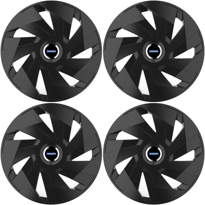 Set 4 capace roti 16 inchi (R16) compatibile VOLVO, Model Vector Negru