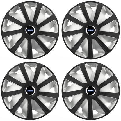Set 4 capace roti 16 inchi (R16) compatibile VOLVO, Model Van Negru-Gri