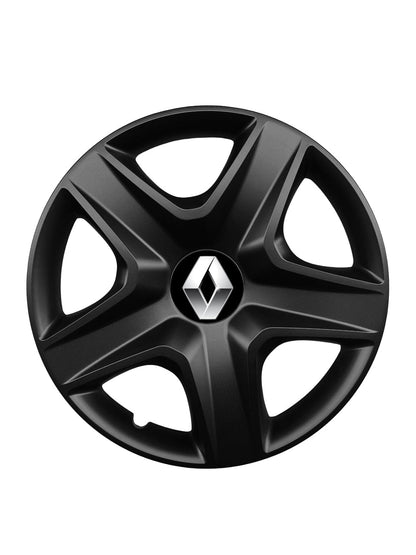 Set 4 capace roti potrivite jantelor de 16 inch compatibile RENAULT, Model 418 Black