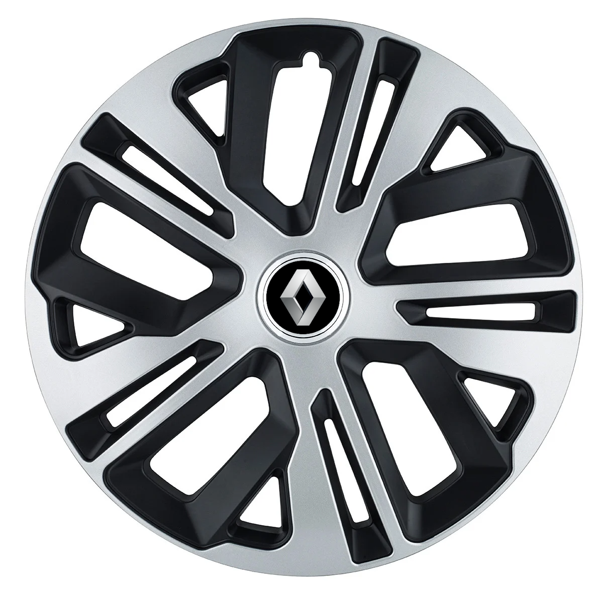 Set 4 Capace Roti 16 inchi (R16) Raven Gri-Negru Compatibile Cu Renault