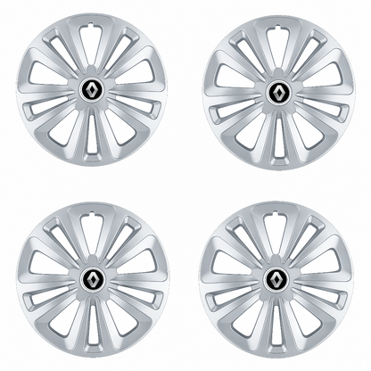 Set 4 Capace Roti Terra Gri R15 pentru Renault