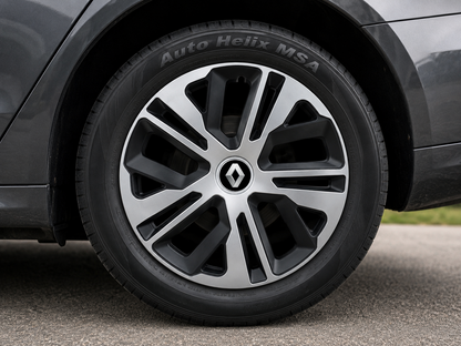 Set 4 Capace Roti 16 Inchi (R16) Raven Gri-Negru, Compatibile Cu Renault