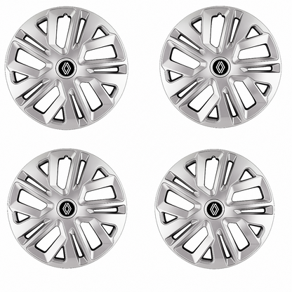 Set 4 Capace Roti 15 inchi (R15) Raven Gri, pentru Renault Nou