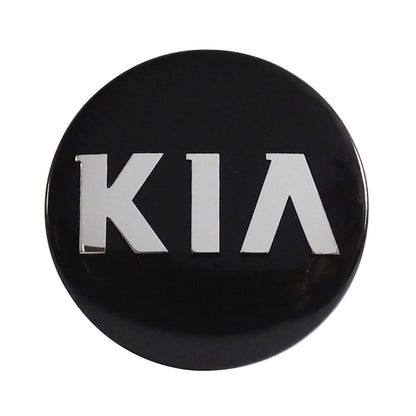 Set 4 capacele roti 58 mm Kia, pentru jante aliaj, Negru chrom