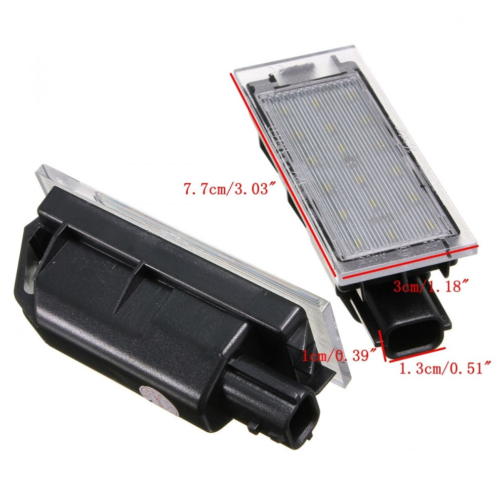 Set 2 Lampi Numar Led Dacia Logan 2 Berlina Facelift (2017 - 2021) - BTLL-100