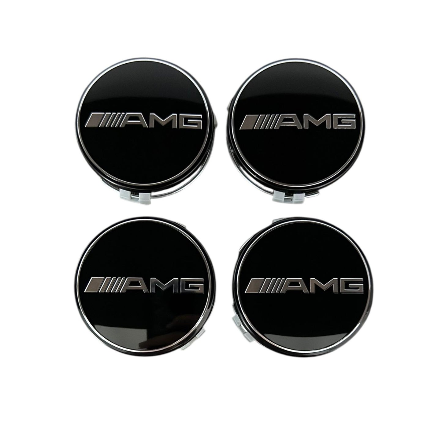 Set 4 capace jante 75mm Mercedes AMG, negru