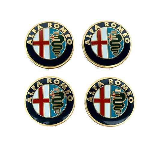 Set 4 Capace Roti Alfa Romeo 60mm, Auriu