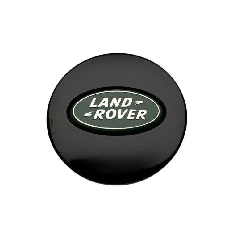 Set 4 capace jante LAND ROVER, RANGE ROVER negru /verde, 62-63mm
