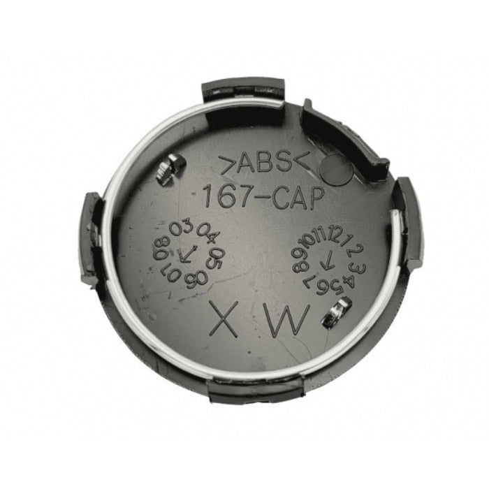 Set 4 capace 55mm Mazda, NEGRU+ARGINTIU, pentru jante aliaj cu inel de fixare