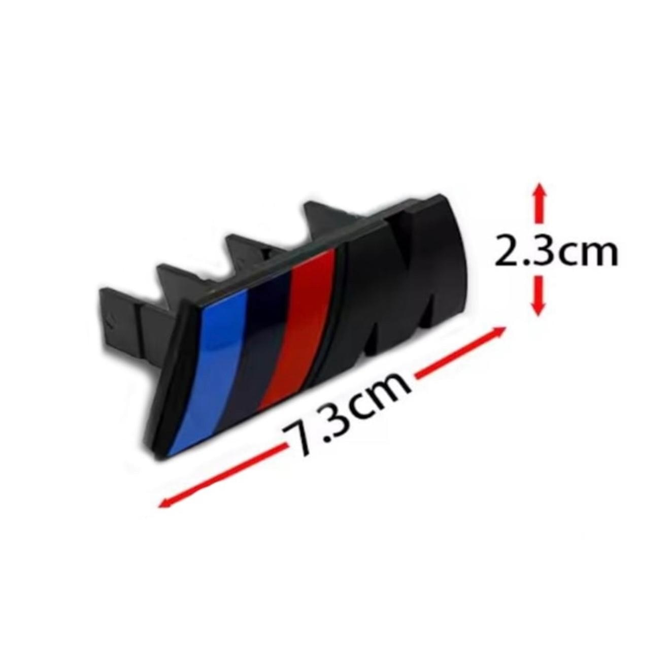 Emblema M pentru grila fata BMW, 7x2.5, negru lucios