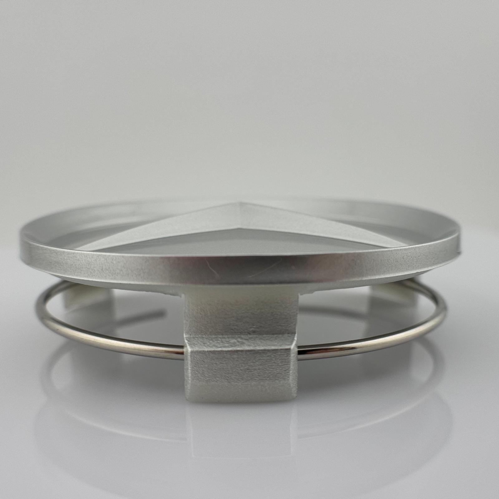 Set 4 Capace Jante Mercedes tip AMG, argintiu, Diametru 75mm