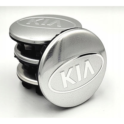 Set 4 capace jante KIA 58mm, Argintiu