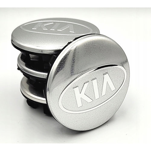 Set 4 capace jante KIA 58mm, Argintiu