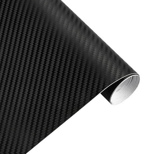 Folie autocolant Carbon 3D Neagra, iesire in relief, 127 x 50 cm