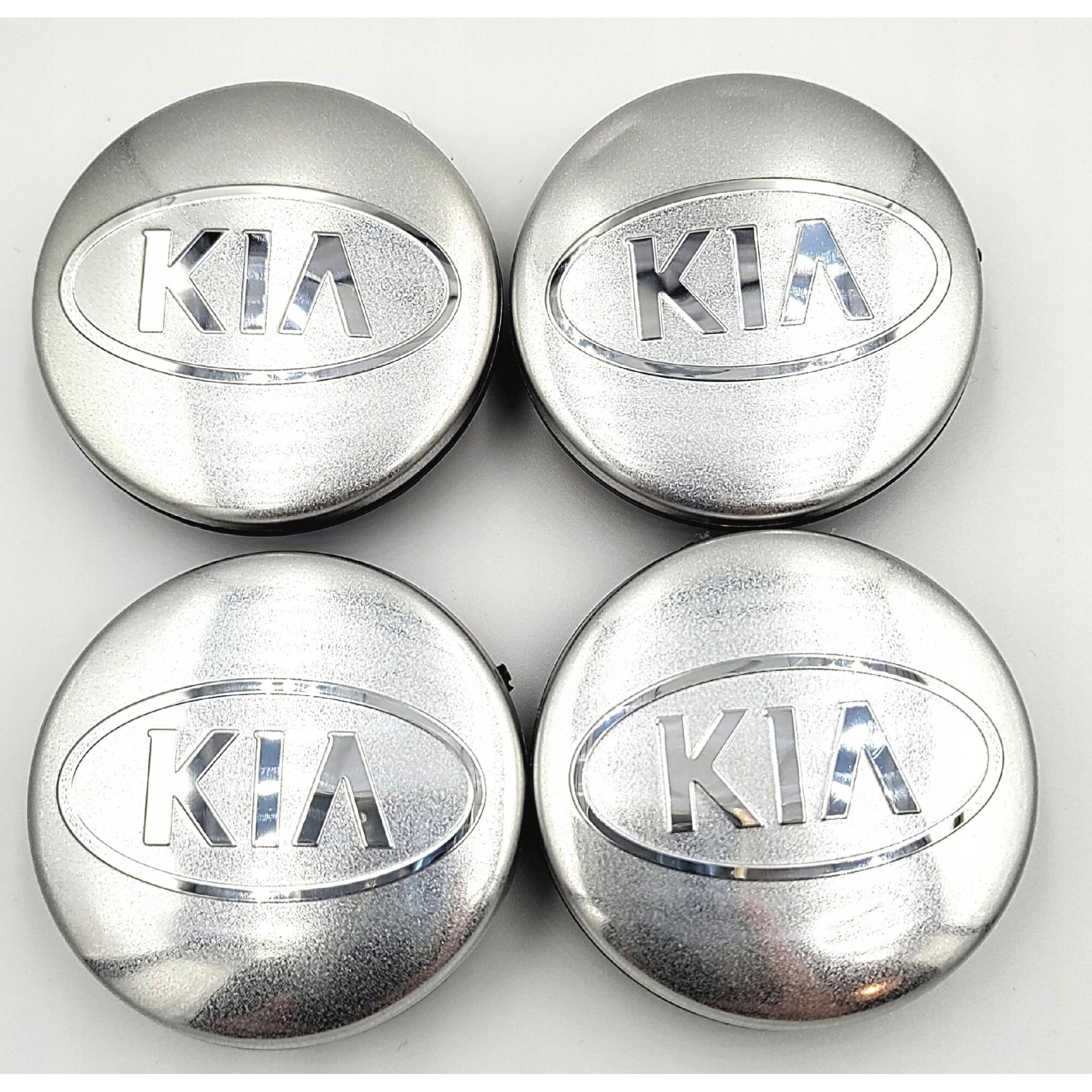 Set 4 capace jante KIA 58mm, Argintiu