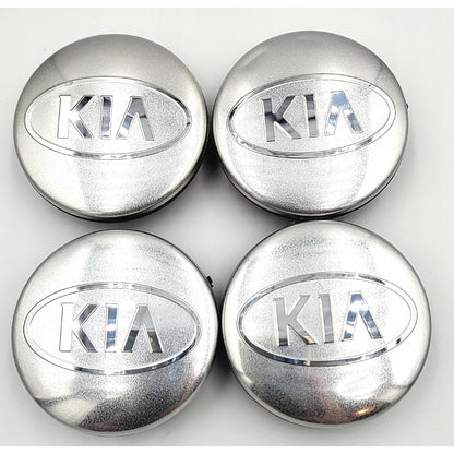 Set 4 capace jante KIA 58mm, Argintiu