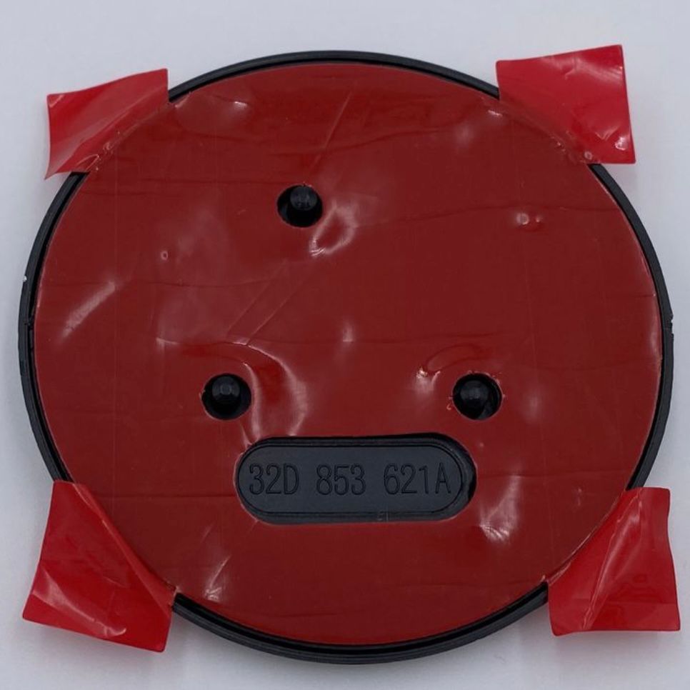 Set 2 embleme capotă/portbagaj Maf negru lucios 80mm x 90mm, pentru Skoda