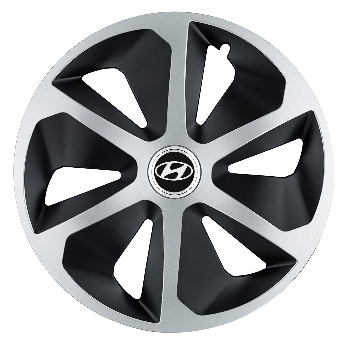 Set 4 capace roti Roco dual crom R17 pentru gama auto Hyundai