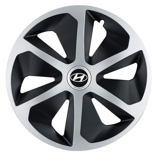 Set 4 capace roti Roco dual crom R17 pentru gama auto Hyundai