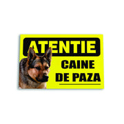 Indicator Atentie Caine de paza (lup), 20x30cm