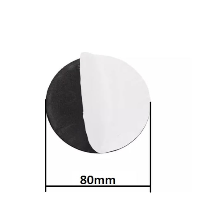 Sticker emblema autoadeziv Volkswagen, aluminiu, 8 cm