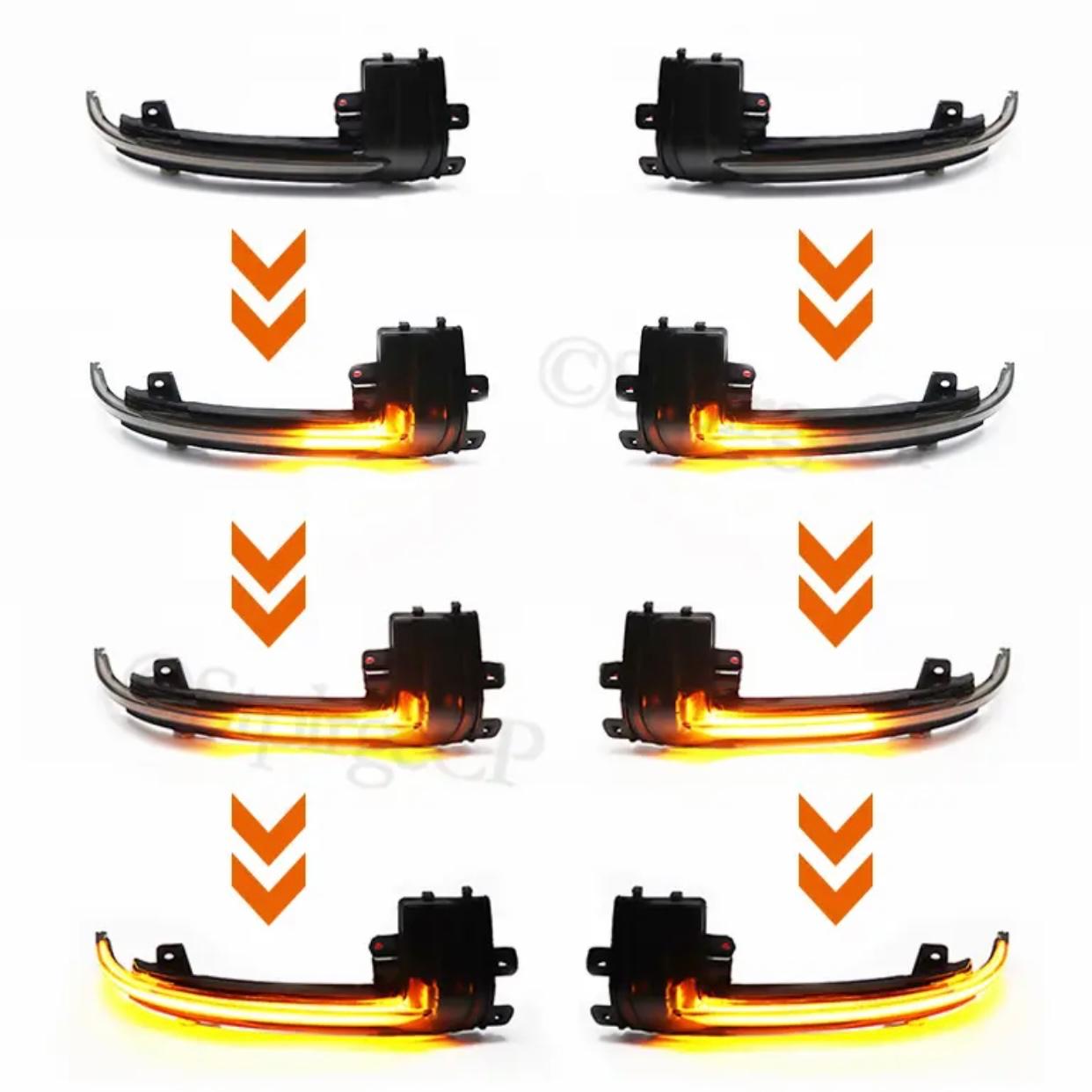 Set 2 Semnalizari Led Oglinda Dinamice, Secventiale compatibile cu : Audi A4 B8, 5, A5 B8, 5, S5, A3 8P, RS3 2012, RS4, RS5