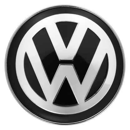 Set 4 Capace roti, Plastic / Aluminiu, Pentru VOLKSWAGEN, 60 mm, Negru