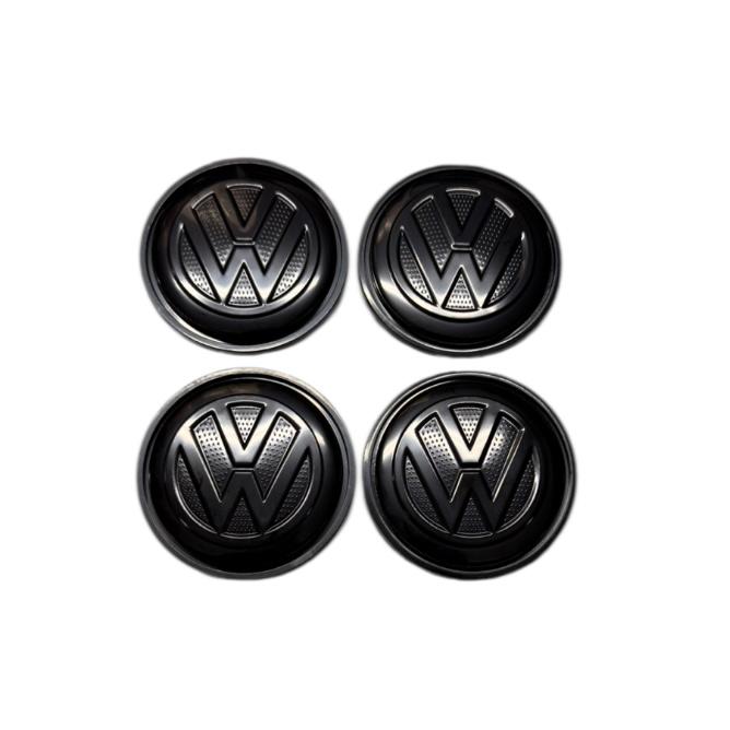 Set 4 capace roti 65mm VW 3B7601171 negre compatibil/inlocuitor janta aliaj