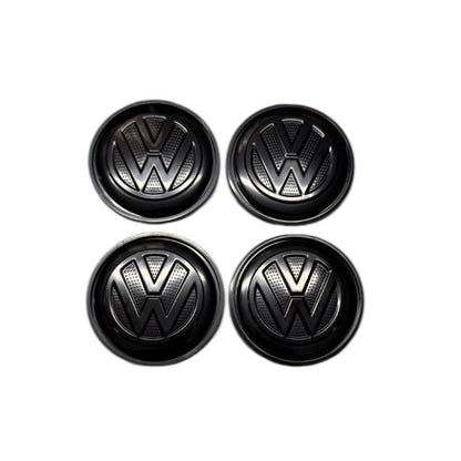 Set 4 capace roti 65mm VW 3B7601171 negre compatibil/inlocuitor janta aliaj