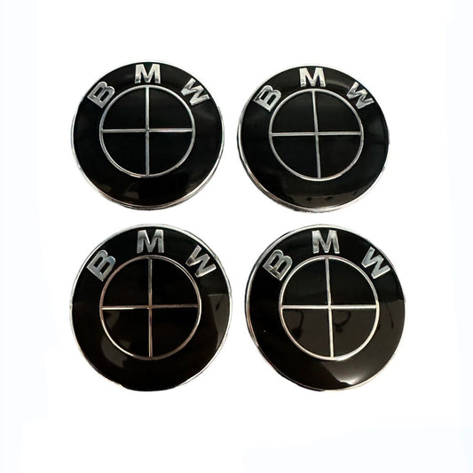 Set 4 capace roti 56mm compatibil/inlocuitor janta roata BMW dupa 2017 Gama G, Cod 6850834 01, Negru