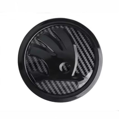 Set doua embleme capota 90mm si portbagaj 80 mm pentru Skoda, Carbon