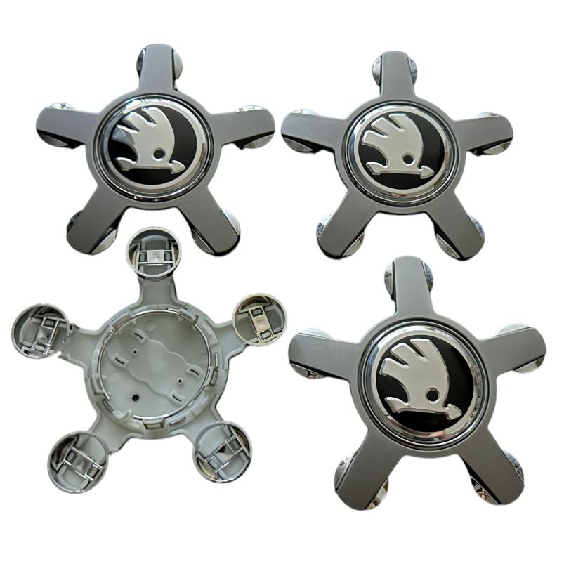 Set 4 capacele Skoda Gheara 135mm pentru jante de Audi, Gri