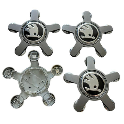 Set 4 capacele Skoda Gheara 135mm pentru jante de Audi, Gri
