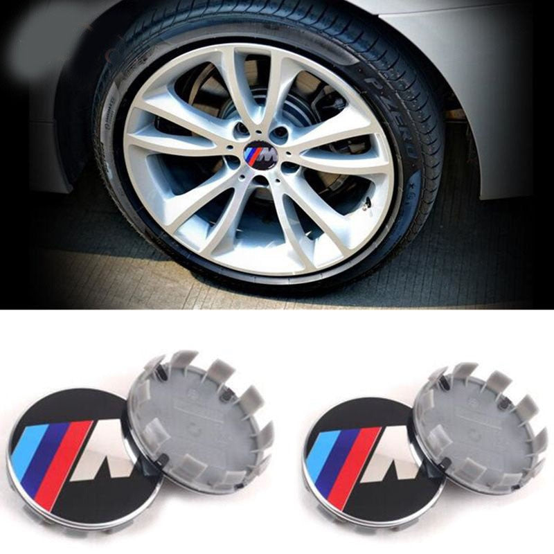 Set 4 Capace sigla BMW, 68mm, model M Power