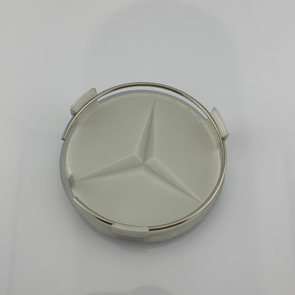 Set 4 Capace Jante Mercedes tip AMG, argintiu, Diametru 75mm