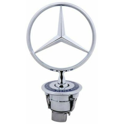 Emblema logo Mercedes-Benz pentru capota, 44mm, argintiu