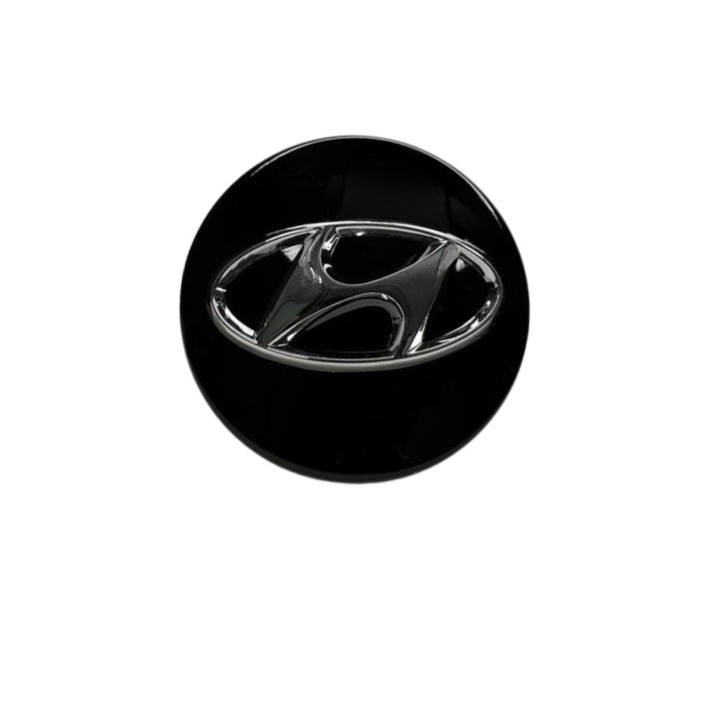 Set 4 capace jante Hyundai, culoare negru, 60mm