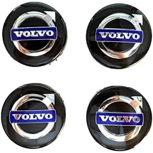 Set 4 Capace Centrului Roti 64mm pentru Volvo V40 V60 V90 S60 S40 V70 XC70 XC60 XC90, Rezistent la Apa si Praf, Anti-Rugina, Cod 4B0601170