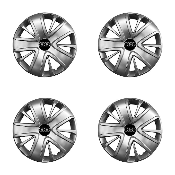 Set 4 Capace Roti R15 AutoSSF ®, Potrivite Jantelor de 15 inch, pentru AUDI, Model 341