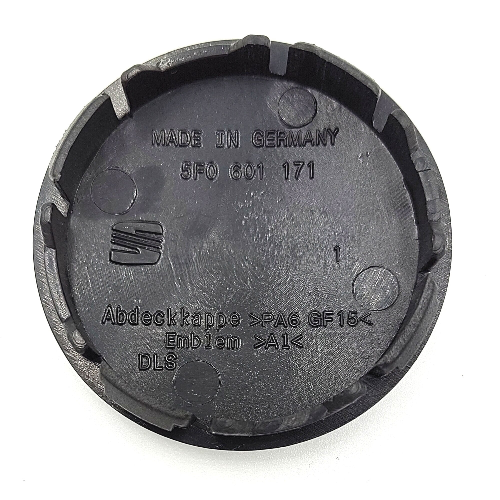 Set 4 capace centrale pentru jante, SEAT 55 mm, negru argintiu