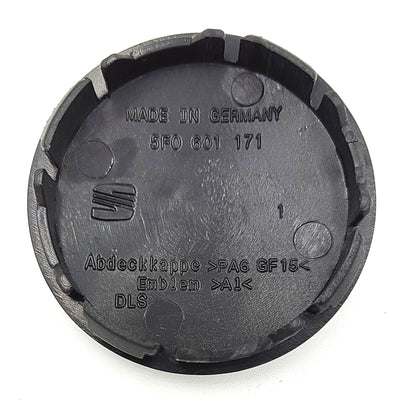 Set 4 capace centrale pentru jante, SEAT 55 mm, negru argintiu