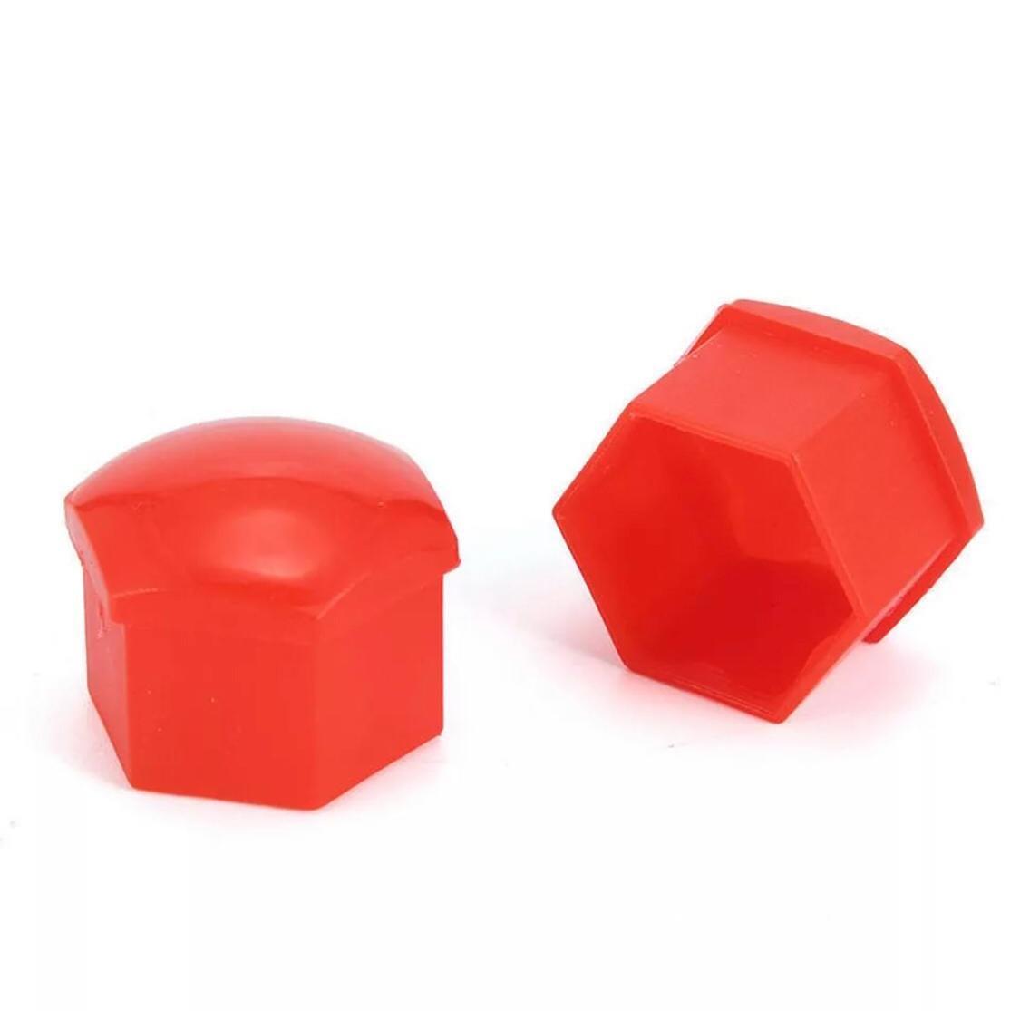 Capace prezoane, pe 17 mm inclusiv cheie de scos capacele, set 20buc rosii