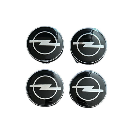 Set 4 capace roti 60mm Opel negre compatibil/inlocuitor janta aliaj