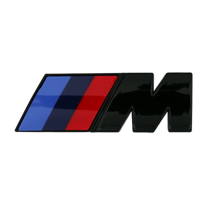 Set 2 Embleme ABS Aripa Logo M Performance Negru Lucios