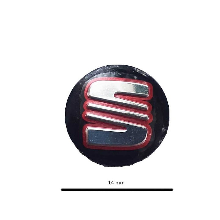 Emblema Cheie Seat, Culoare Negru 14mm