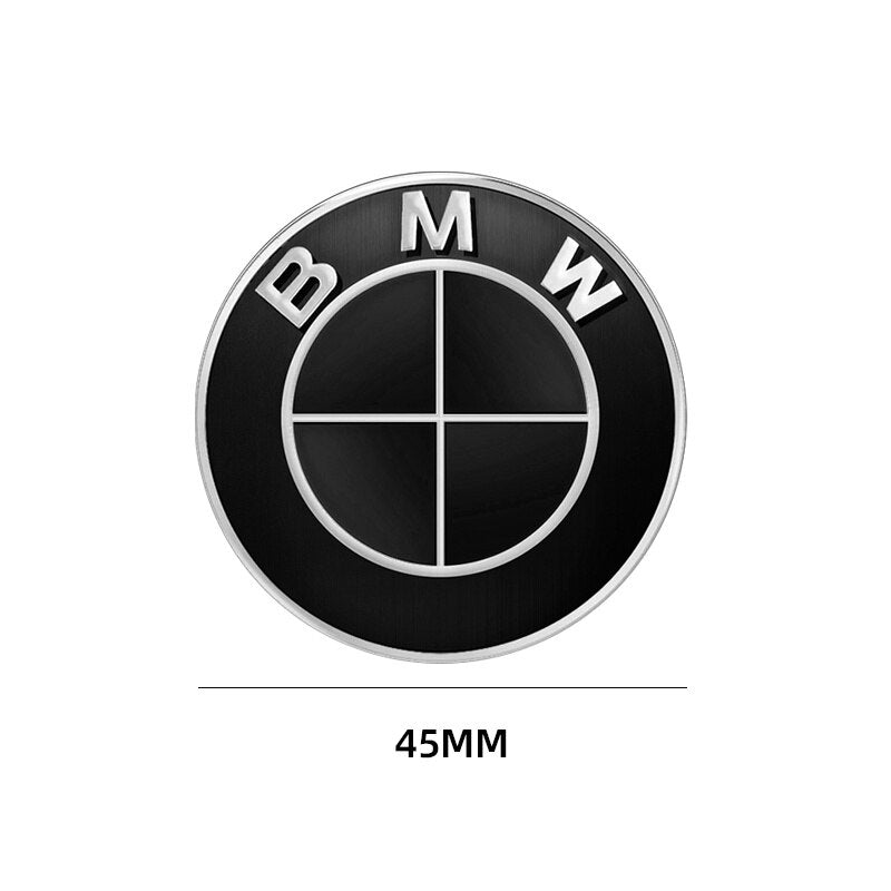 Emblema decorativa volan,45mm, pentru BMW, negru