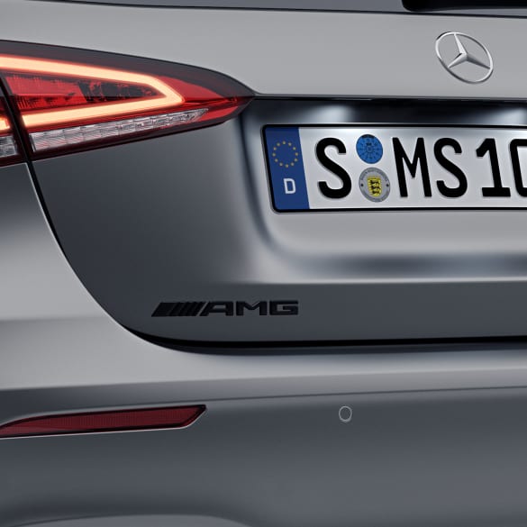 Emblema AMG spate portbagaj Mercedes , culoare negru lucios